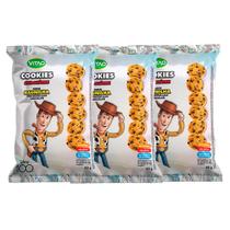 3 Pacotes Disney Cookies sem Glúten Sabor Baunilha 60g-Vitao