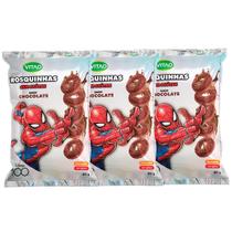 3 Pacotes Disney Rosquinha sem Glúten Sabor Chocolate 60g - Vitao