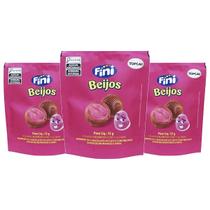 3 Pacotes Fini Bombom Recheado 55g - Escolha o Sabor