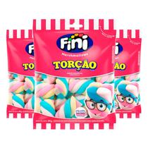 3 Pacotes Marshmallow Torção Baunilha Fini 80g 3 Pacotes Marshmallow Torção Baunilha Fini 80g