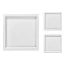 3 Painel de Led Stella Quadrado deep de Embutir Recuado 22W Bivolt Branco 3000K Luz Amarela 3 Painel de Led Stella Quadrado deep de Embutir Recuado 22W Bivolt Branco 3000K Luz Amarela