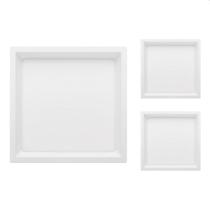 3 Painel de Led Stella Quadrado Deep de Sobrepor Recuado 17W Bivolt Branco 4000K Luz Neutra 3 Painel de Led Stella Quadrado Deep de Sobrepor Recuado 17W Bivolt Branco 4000K Luz Neutra