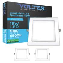 3 Painel LED Embutir Volter 18W Bivolt Luz Fria Quadrado 3 Painel LED Embutir Volter 18W Bivolt Luz Fria Quadrado
