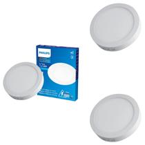 3 Painel Led Philips 12w Bivolt 4000k Luz Neutra Embutir