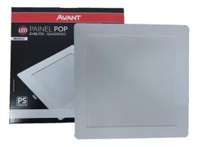 3 Painel Plafon Led Embutir Quadrado 24w Branco Frio 6500k
