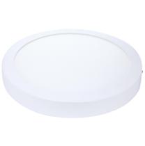 3 Painel Plafon Led Sobrepor Redondo 24w Branco Neutro 4000k
