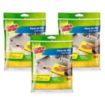 3 Pano De Pia 3m Scotch Brite Pacote 2 Unidades - 40x38cm Total 6 Panos 3 Pano De Pia 3m Scotch Brite Pacote 2 Unidades - 40x38cm Total 6 Panos