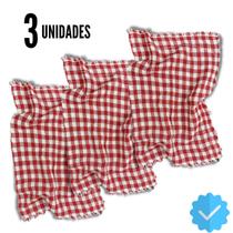 3 Panos De Chão XADREZ VERMELHO Premium Atacado Grande - Saco Qualidade 3 Panos De Chão XADREZ VERMELHO Premium Atacado Grande - Saco Qualidade