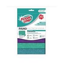 3 Panos Microfibra Multiuso Limpa Seca Sem Risco Flash Limp