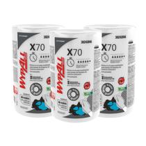 3 Panos Wiper Wypall X70 Plus Rolo-kimberly Clark C/88 Folha
