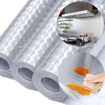 3 Papel Adesivo Lavável Forro Cozinha Armário Total 15 Metros