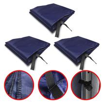 3 Paredes de Fechamento Lateral Azul Para Tendas Gazebo 3x3