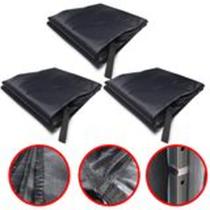 3 Paredes Fechamento Lateral Removível Para Tenda Gazebo 3x3