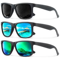 3 Pares de Gafas de Sol Polarizadas KALIYADI con Protección UV400
