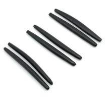 3 Pares De Hastes De Borracha 61mm Preto