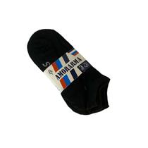 3 Pares De Meia Soquete Preta Básica Unissex