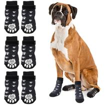 3 pares de meias antiderrapantes para cães Rypet Meias aderentes para cães