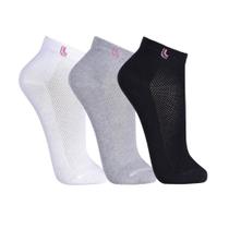 3 Pares Meia Lupo 3226-089 Sport Feminina Cano Curto Algodão 3 Pares Meia Lupo 3226-089 Sport Feminina Cano Curto Algodão