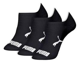 3 Pares Meia Sapatilha Feminino Esportiva Preto 34 a 39 Puma