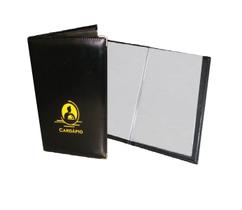 3 Pasta Cardápio Em material sintético Luxo Tamanho A4 Com 4 Bolsas 3 Pasta Cardápio Em material sintético Luxo Tamanho A4 Com 4 Bolsas