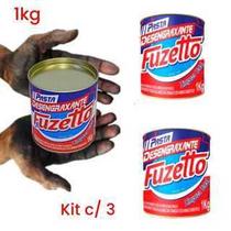 3 Pasta Desengraxante 1kg Limpeza Total Oficinas Industrias FUZETTO 3 Pasta Desengraxante 1kg Limpeza Total Oficinas Industrias FUZETTO