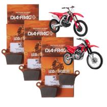 3 pastilhas de freio traseira para nova crf 250f nacional todas crf 250 450r x rx cr 125 250 crf 150r