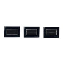 3 Pc Interruptor Duplo Paralelo Móveis Margirius Preto 10A