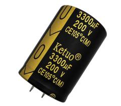 3 pçs capacitor eletrolitico 3300x200v - 3300 uf x 200v 105 graus 3 pçs capacitor eletrolitico 3300x200v - 3300 uf x 200v 105 graus