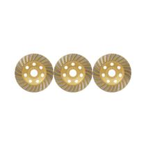 3 pcs disco desbaste diamantado rebolo turbo 115 x 22,23 3 pcs disco desbaste diamantado rebolo turbo 115 x 22,23