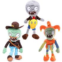 3 PCS Plantas VS Jester Plush Zombie Sets Toy Postman, 1 2 Stuffed Soft Jester Zombie Doll, Duck Zombies PVZ Plush Figura Doll Novo