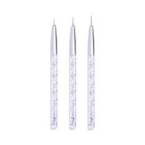 3 PCS Profissional Stripe Liner Nail Brush Art Acessórios Caneta De Pintura Ferramentas De Desenho