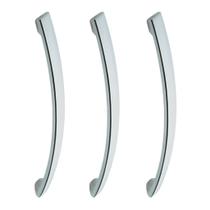 3 Pçs Puxador 128mm Tipo Alça Design Clean, Toque Suave 3 Pçs Puxador 128mm Tipo Alça Design Clean, Toque Suave