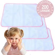 3 pcs Trocadores Portáteis 70x50 Bebê Absorvente Acolchoado Multiuso - Branco com Borda Rosa