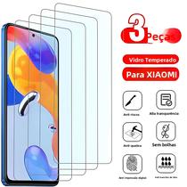 3 PCS Vidro Temperado Para Redmi Note 13 Pro 12 11 11S 8 9 10 Protetor de Tela