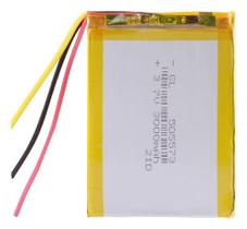 3 Peças C/3 Fios 505573 3,7v 3000mah Gps Foston 3 Peças C/3 Fios 505573 3,7v 3000mah Gps Foston