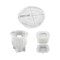 3 Peças De Moldes De Silicone Para DIY Em Epóxi, Gesso, Concreto, Suporte Para Velas, Decoração De