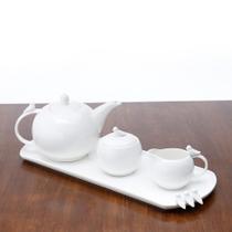 3 Peças Wolff Birds de Porcelana para Café Branco