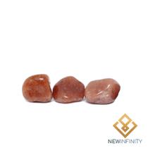 3 pedras Roladas de Quartzo Vermelho Natural 2cm Vitalidade e Disposição 3 pedras Roladas de Quartzo Vermelho Natural 2cm Vitalidade e Disposição