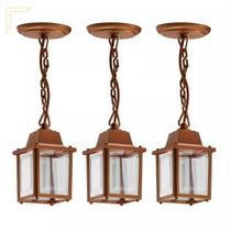 3 Pendente Externo Vintage Cobre Resiste a Maresia Acl95 3 Pendente Externo Vintage Cobre Resiste a Maresia Acl95