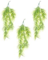 3 Pendente Verde Folhagem 72cm Artificial Decorativa - Bela Flor