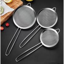 3 peneira em inox coador de suco peneira de cozinha - Baseus