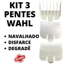 3 Pente Original Kit Profissional Barbeiro 0,5 + 1 +1,5