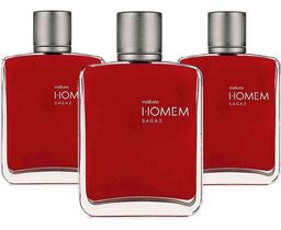 3 Perfume Masculino Natura Homem Sagaz Deo Parfum 100ml