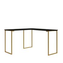 3 Pés Base De Mesa 75cm Quadrada Metal Escrivaninha Aparador