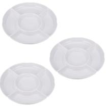 3 Petisqueiras de Melamina 28 cm WECK Ideal para Aperitivos, Porções & Eventos 3 Petisqueiras de Melamina 28 cm WECK Ideal para Aperitivos, Porções & Eventos