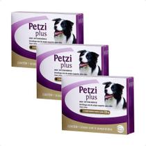 3 Petzi Plus Ceva Para Cães De 5 A 10kg - 4 Comprimidos