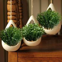 3 Picks de Mini eucalipto folhagem artificial ótimo para decorações de mesas e jardins internos