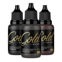 3 Pigmentos Alta Performance Line Brow Gold 10ml MagColor