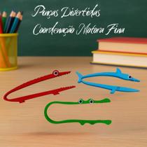 3 Pinça Educativa Infantil Divertida Coordenação Motora Fina Brinquedo Pedagógico Colorido