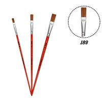 3 Pincel Tigre 189 Chato Orelha de Boi N. 06,10,14